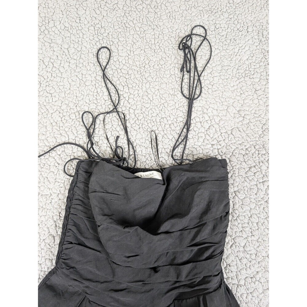La Ligne Jumpsuit Mason‎ Womens Size Small Black Removable Straps $395 NWOT - Picture 12 of 16